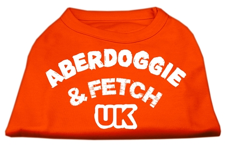 Aberdoggie UK Screenprint Shirts Orange Med